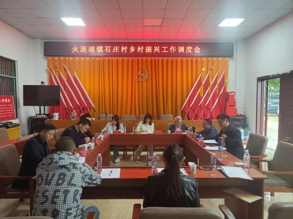 火连坡镇石庄村乡村振兴工作调度会
