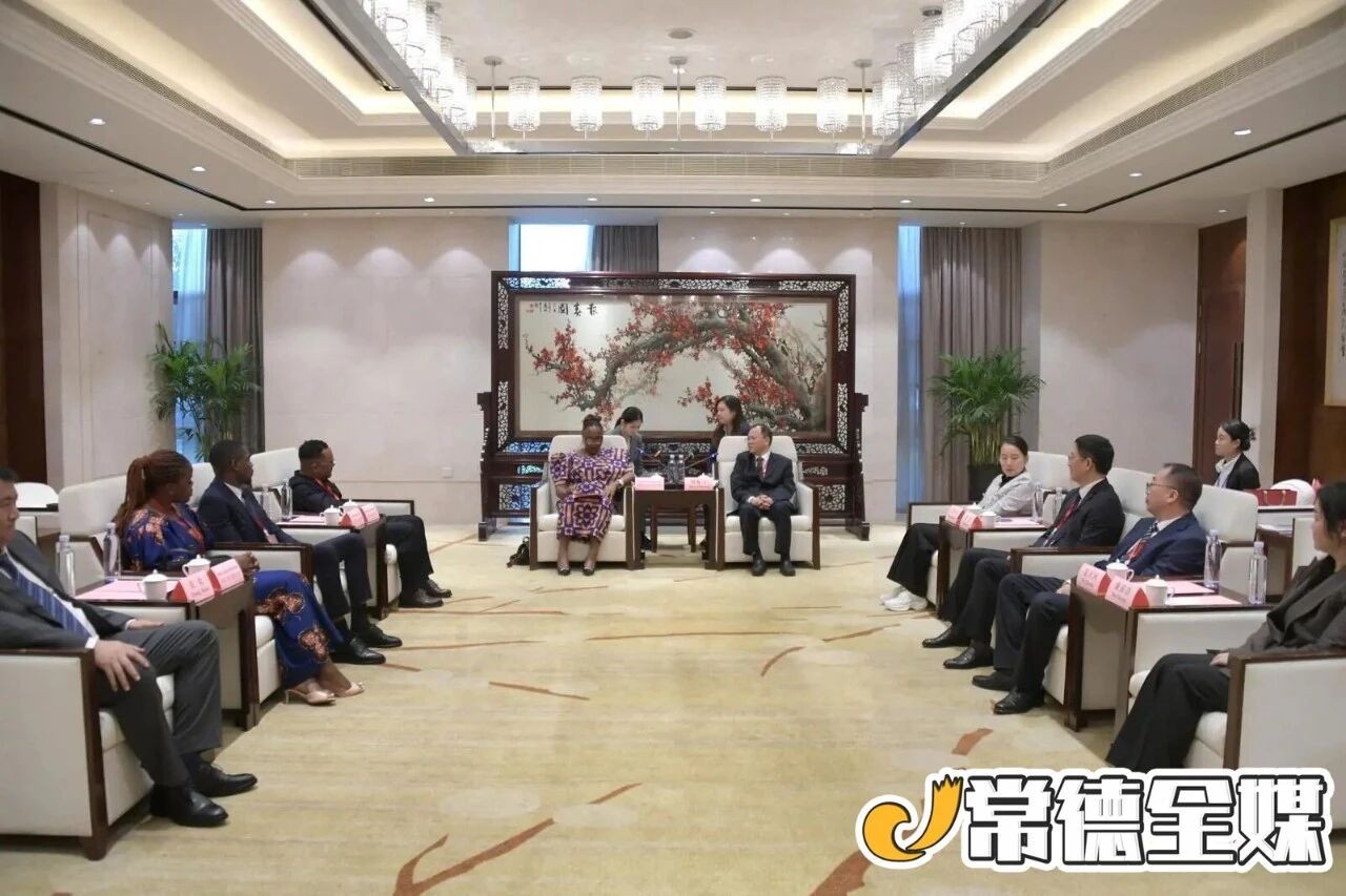 常德市领导会见2026“聚侨兴湘”系列活动友城代表团一行